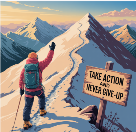 take action and never give-up