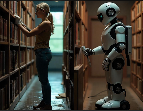 robot working