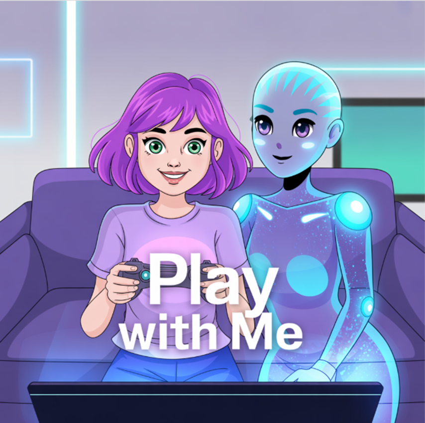 playing with AI Girlfriend 
