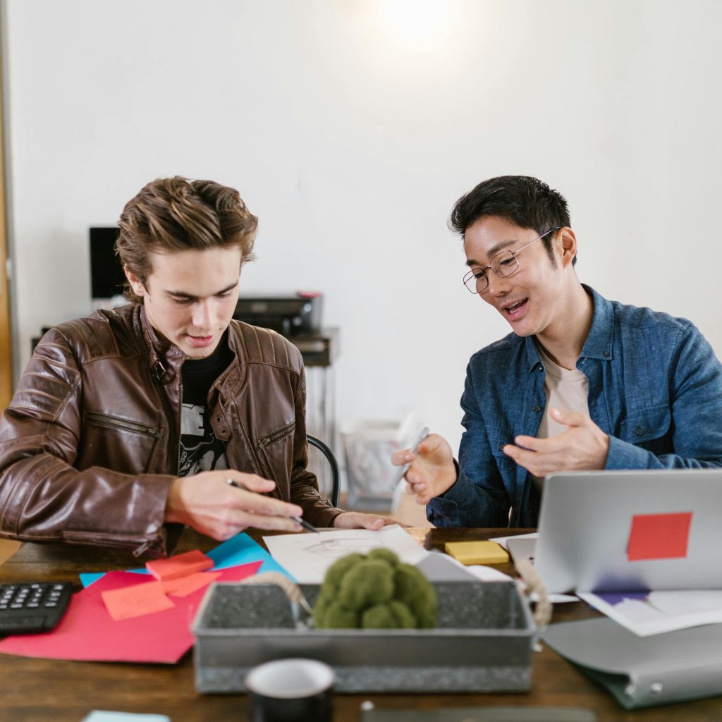 start company started by two friends and discussion the plans